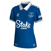 Camisa de Futebol Everton Ashley Young #18 Equipamento Principal Mulheres 2023-24 Manga Curta